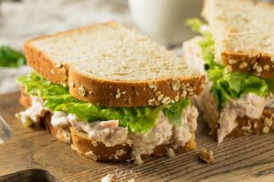 My favorite canned tuna recipe is tuna salad with chopped eggs and dill.